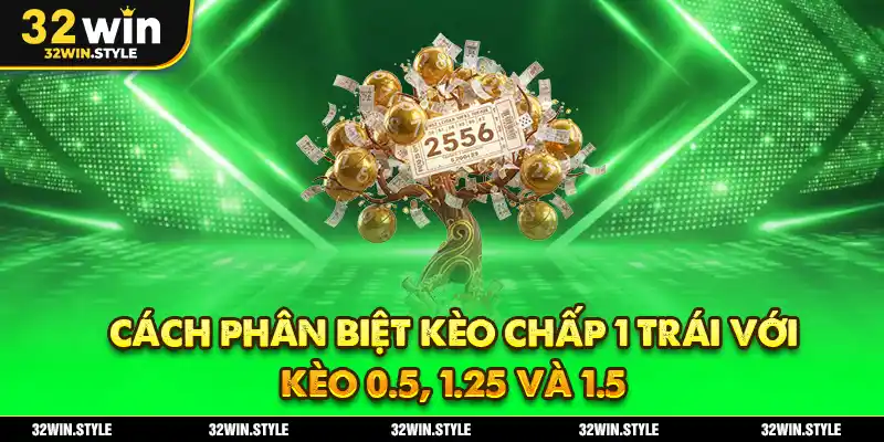 Cách phân biệt kèo chấp 1 trái với kèo 0.5, 1.25 và 1.5