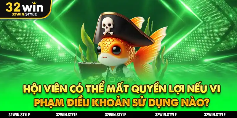 Hội Viên Có Thể Mất Quyền Lợi Nếu Vi Phạm Điều Khoản Sử Dụng Nào?